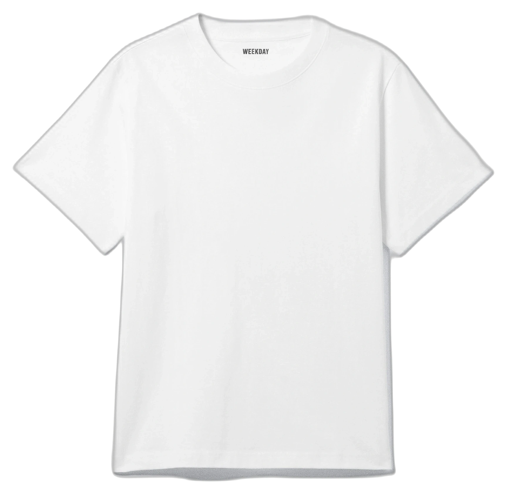 Classic Boxy T-Shirt fra Weekday i hvid